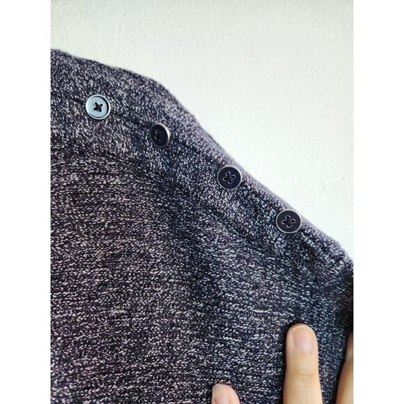 Talbots Plus Women Grey & White Cotton Blend Pullover Knit Sweater size 1X - Picture 4 of 9